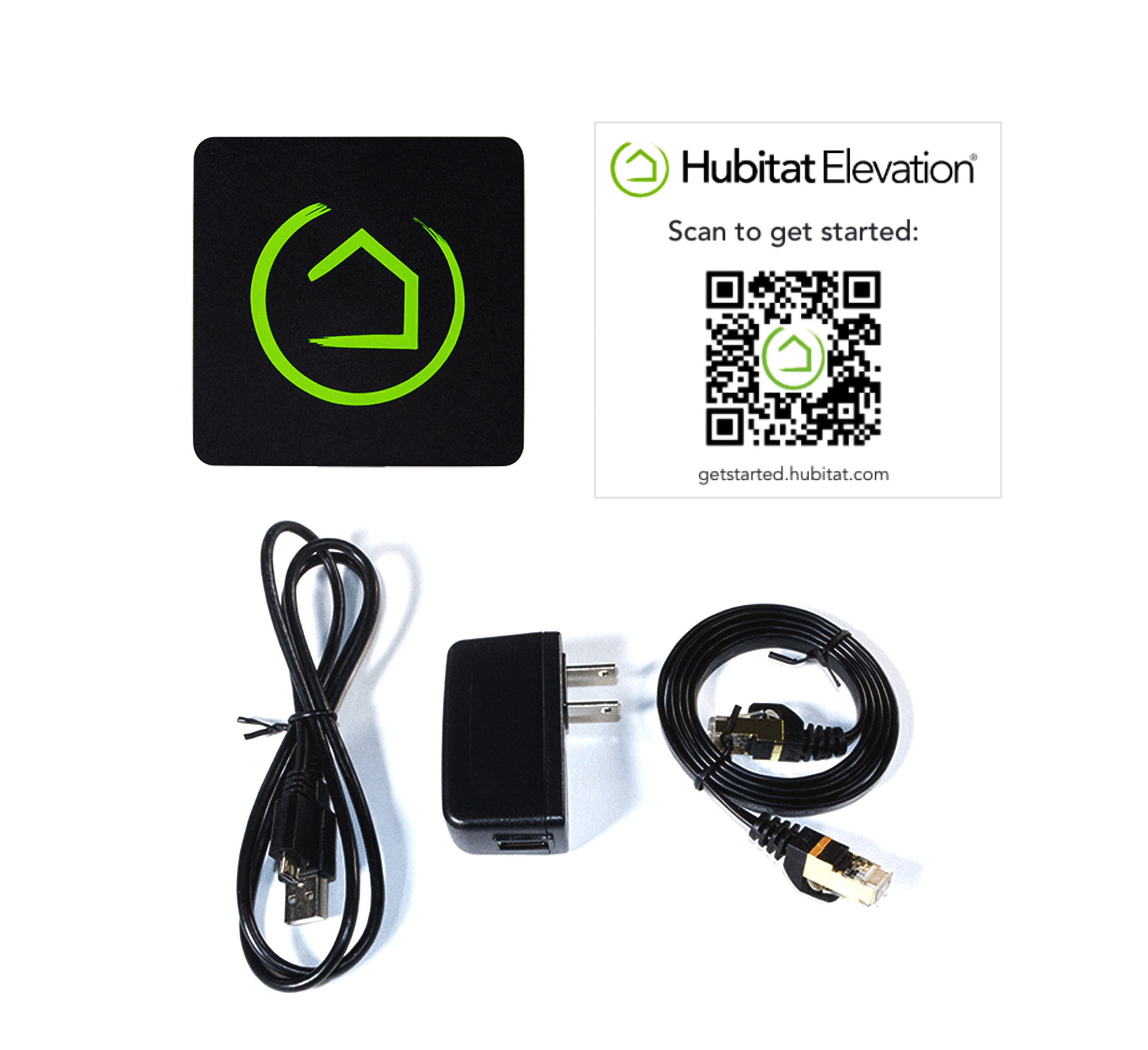 Photo: hub and cables (what's included)